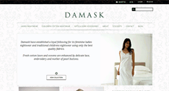 Desktop Screenshot of damask.co.uk